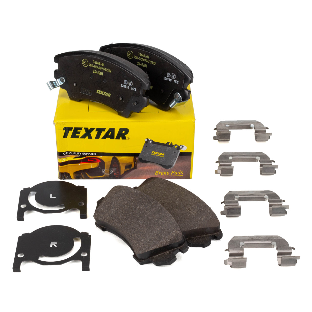 TEXTAR 2441201 Bremsbel&auml;ge f&uuml;r OPEL Astra J Cascada Insignia A Zafira C vorne