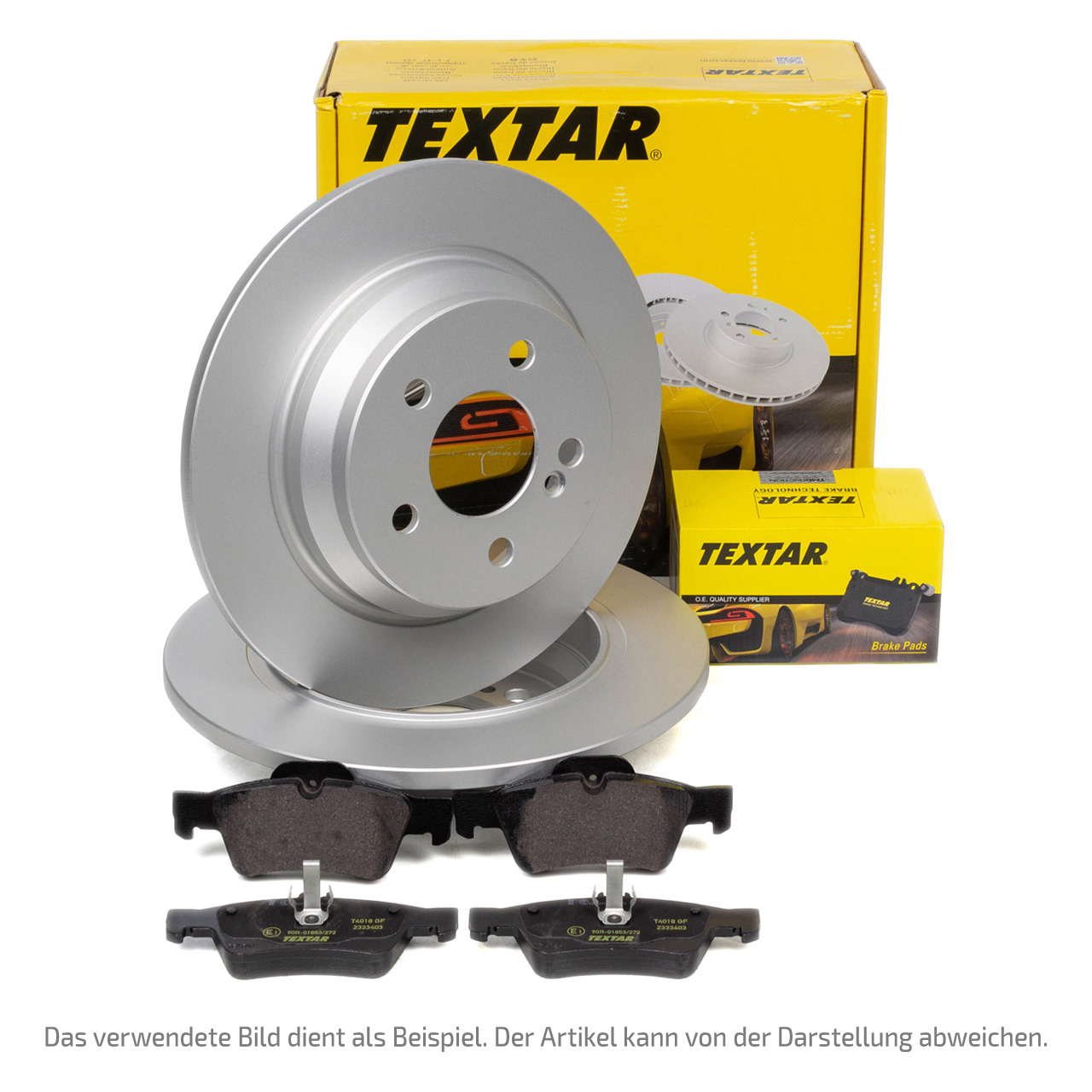TEXTAR Bremsscheiben + Bremsbeläge MERCEDES W176 W246 W242 C117 hinten