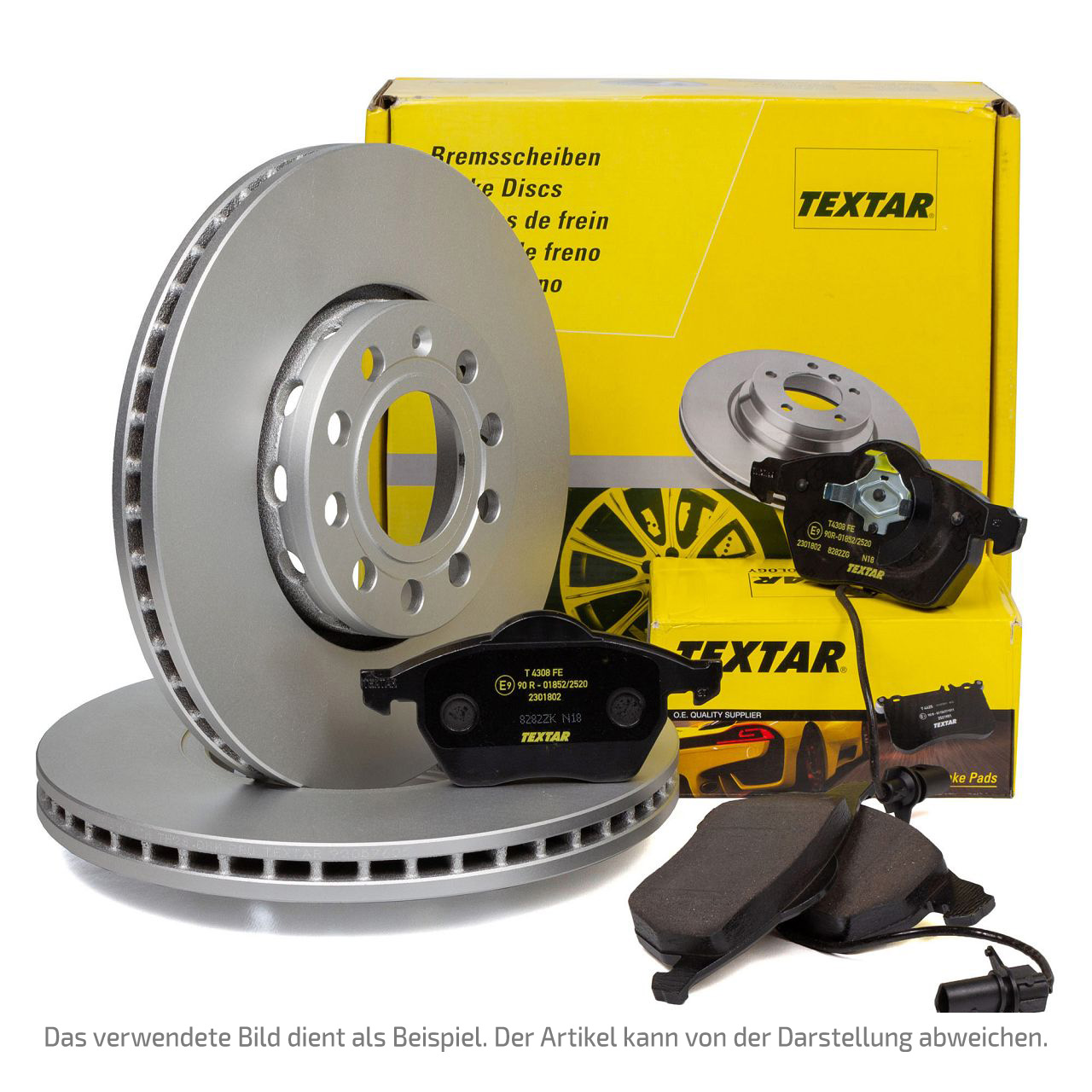 TEXTAR Bremsscheiben Ø 257mm + Beläge + Wako FIAT 500 (312_) 1.4 1.3 D vorne