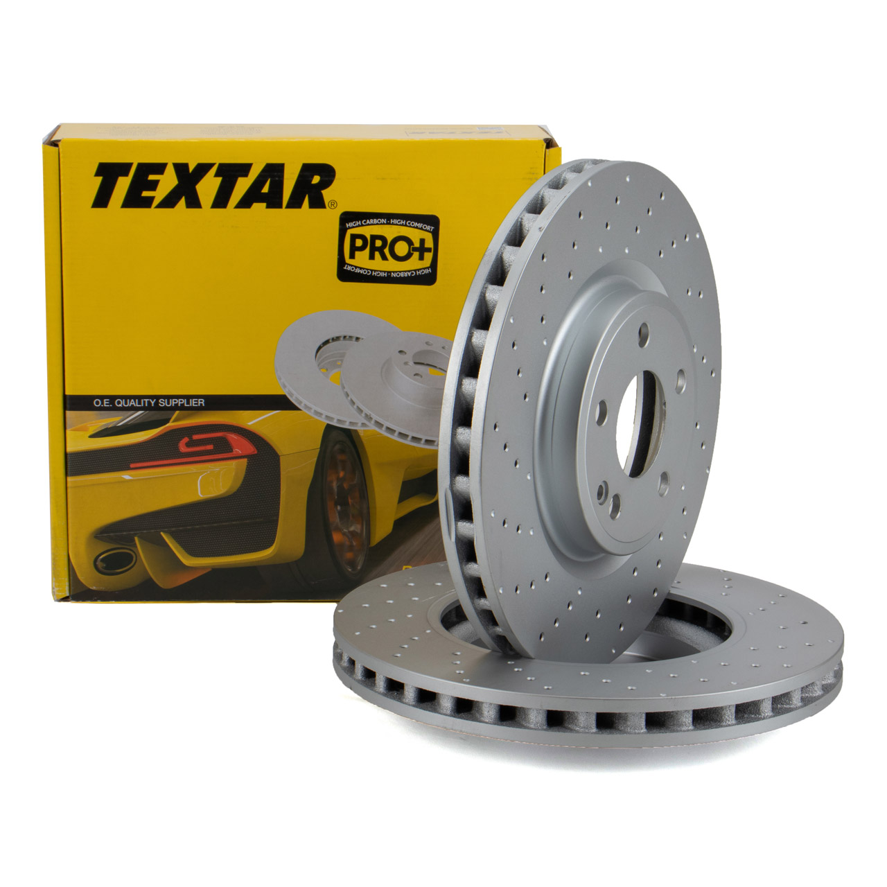 TEXTAR 92262105 Bremsscheiben Satz f&uuml;r MERCEDES W176 W246 C117 X117 X156 vorne 2464212712
