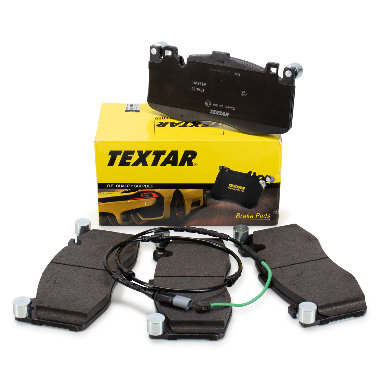 TEXTAR 2219401 Bremsbeläge + Warnkontaktsensor BMW X5M F85 X6M F86 575 PS vorne