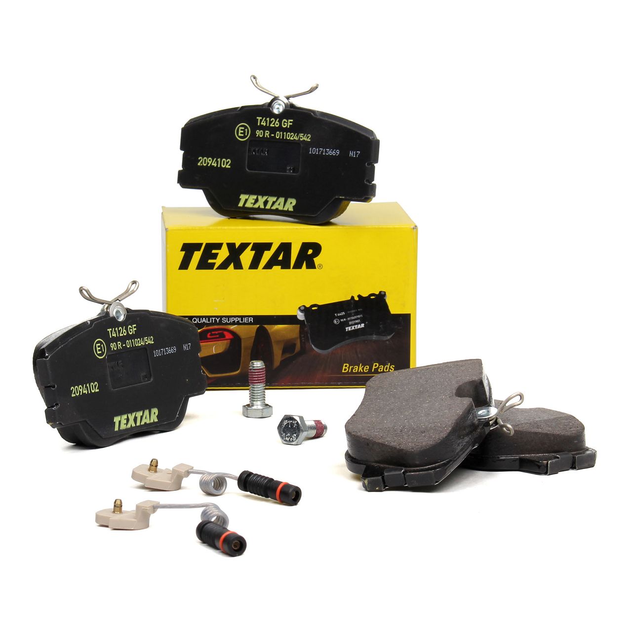 TEXTAR 2094102 Bremsbeläge + Wako MERCEDES 190 W201 E-Klasse W124 S124 A124 C124 vorne