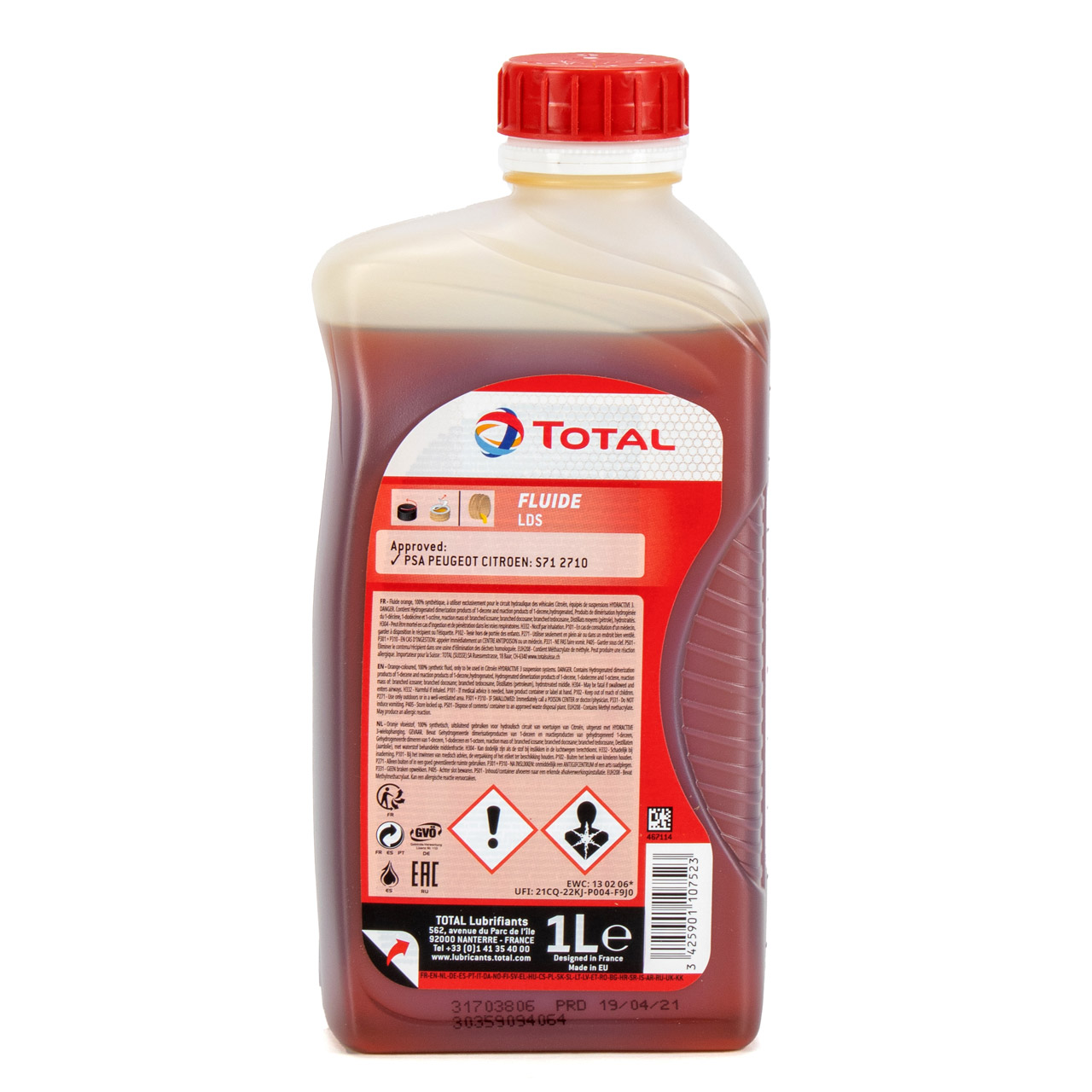 2166224 TOTAL Hydrauliköl Inhalt: 1l, orange für CITROËN C5 ▷ AUTODOC Preis  und Erfahrung