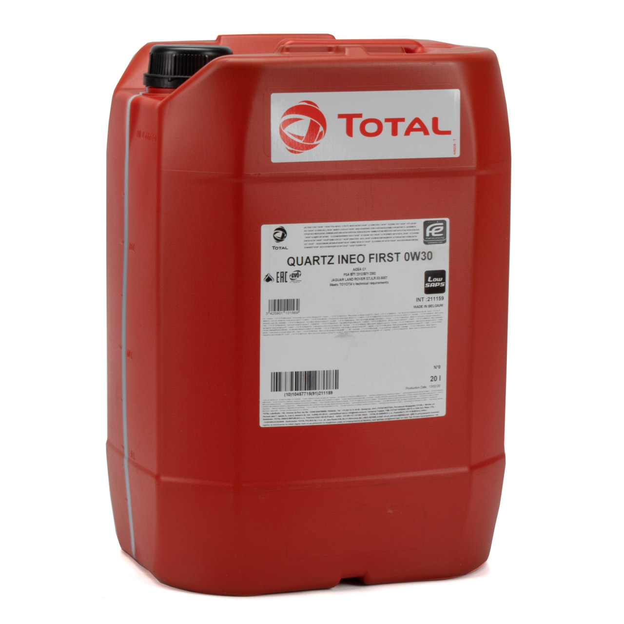 TOTAL QUARTZ INEO FIRST Motoröl Öl 0W-30 ACEA C1 C2 PSA B71 2312 - 20L 20 Liter