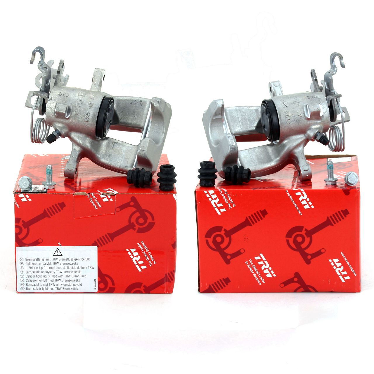 2x TRW Bremssattel für VW Caddy 3 Kasten/Kombi 1ZE/1LJ hinten links + rechts