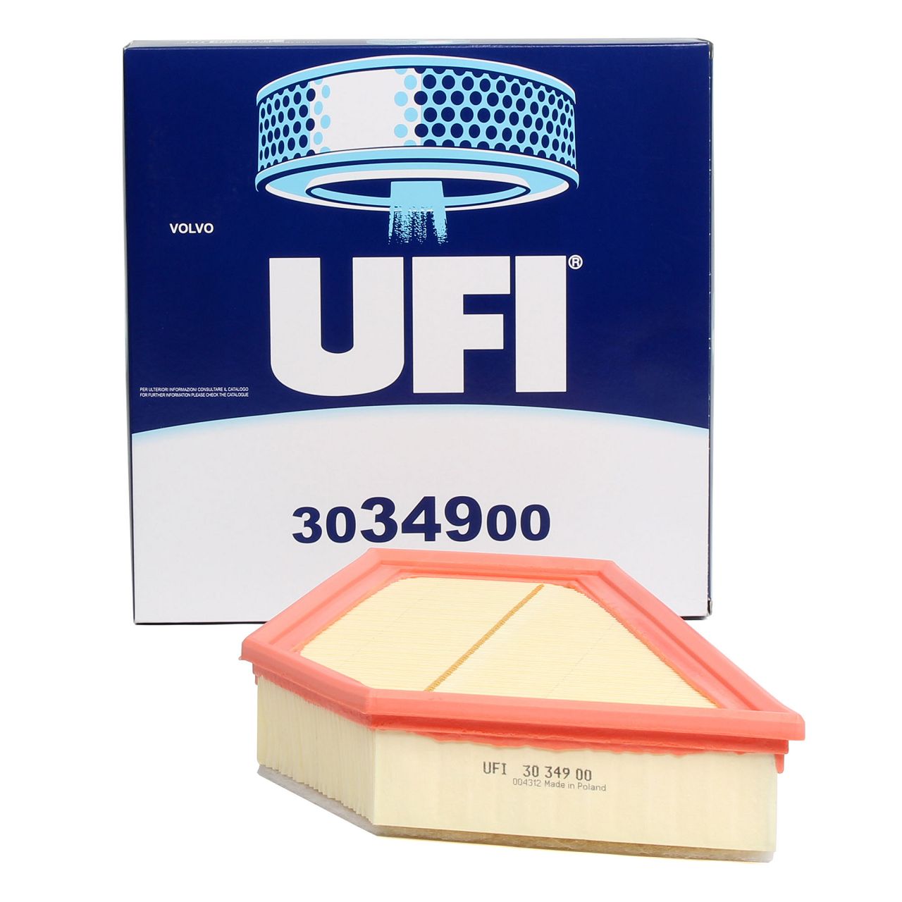 UFI 30.349.00 Luftfilter für VOLVO C30 C70 II S40 II V40 V50 D3 D4 D5 150-180 PS