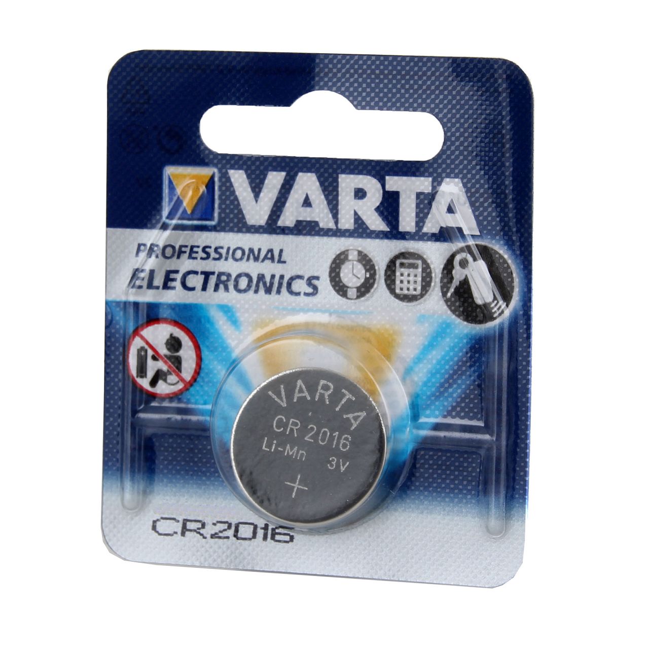 10x VARTA Lithium 3V CR2016 Knopfzelle Knopfbatterie Batterie (MHD 12.2031)
