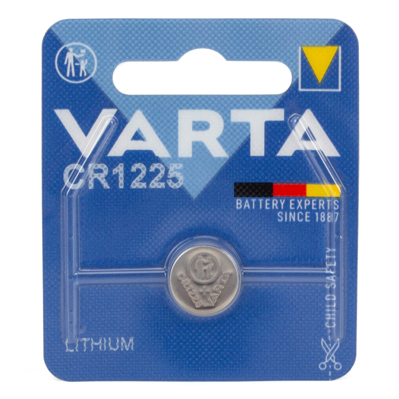 10x VARTA Lithium 3V CR1225 Knopfzelle Knopfbatterie Batterie (MHD 12.2032)