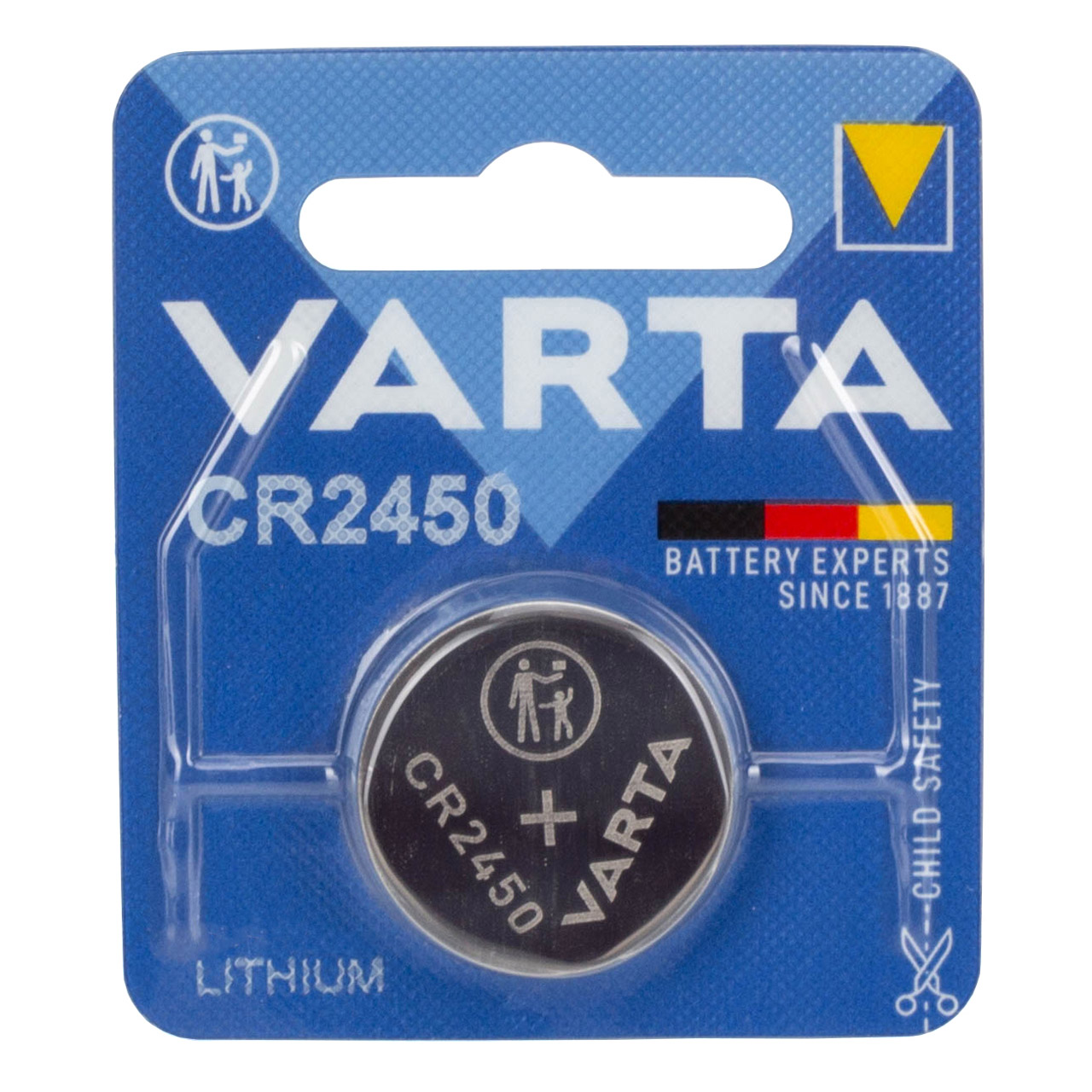 10x VARTA Lithium 3V CR2450 Knopfzelle Knopfbatterie Batterie (MHD 11.2032)