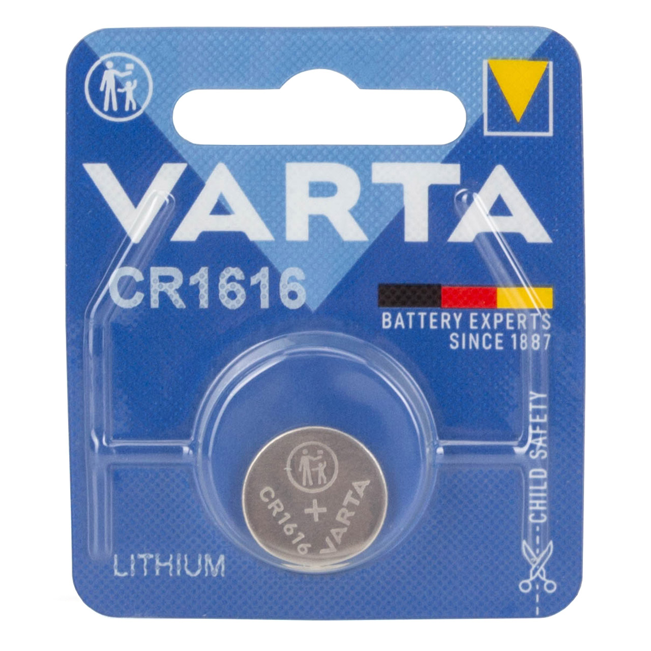 10x VARTA Lithium 3V CR1616 Knopfzelle Knopfbatterie Batterie (MHD 08.2032)