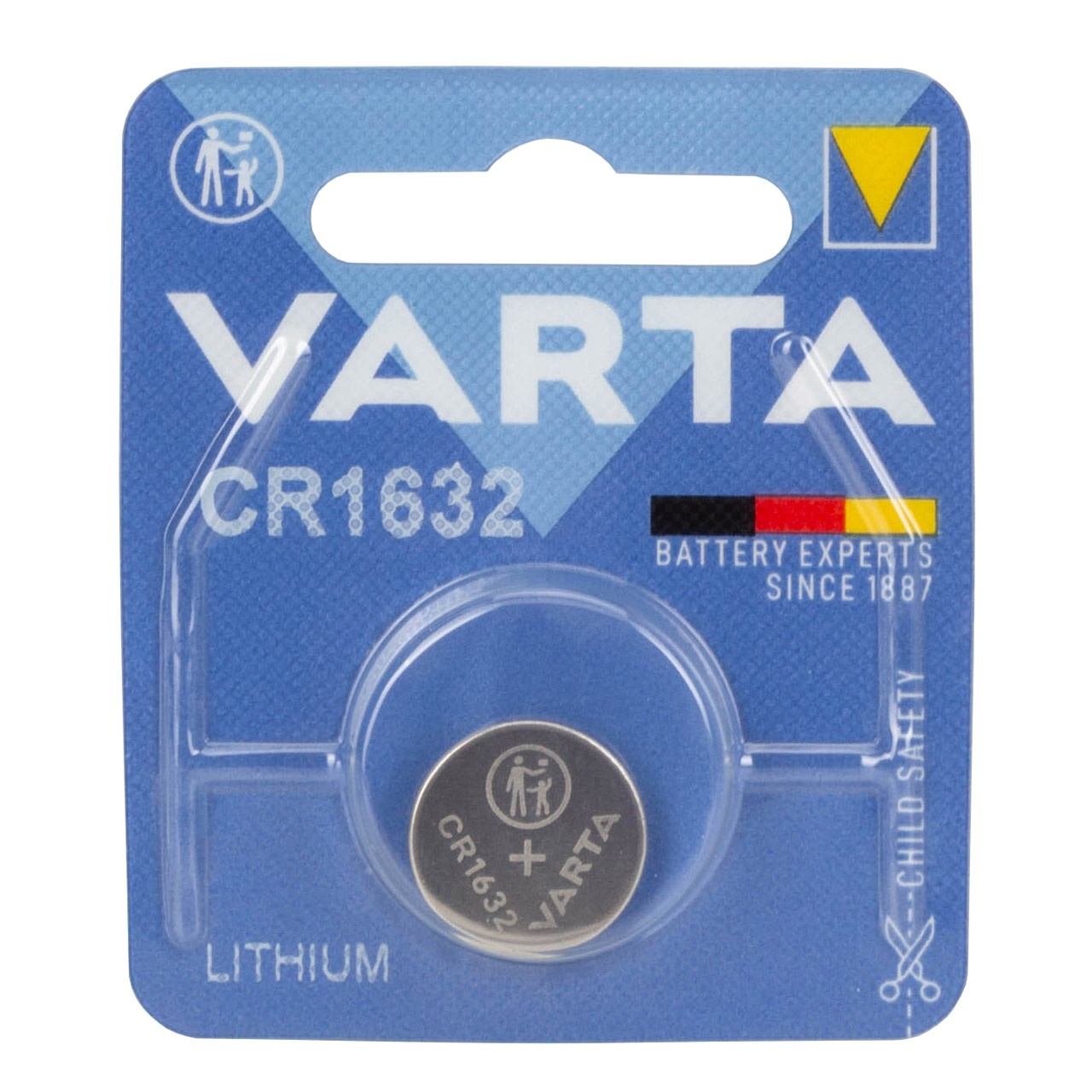 10x VARTA Lithium 3V CR1632 Knopfzelle Knopfbatterie Batterie (MHD 04.2033)