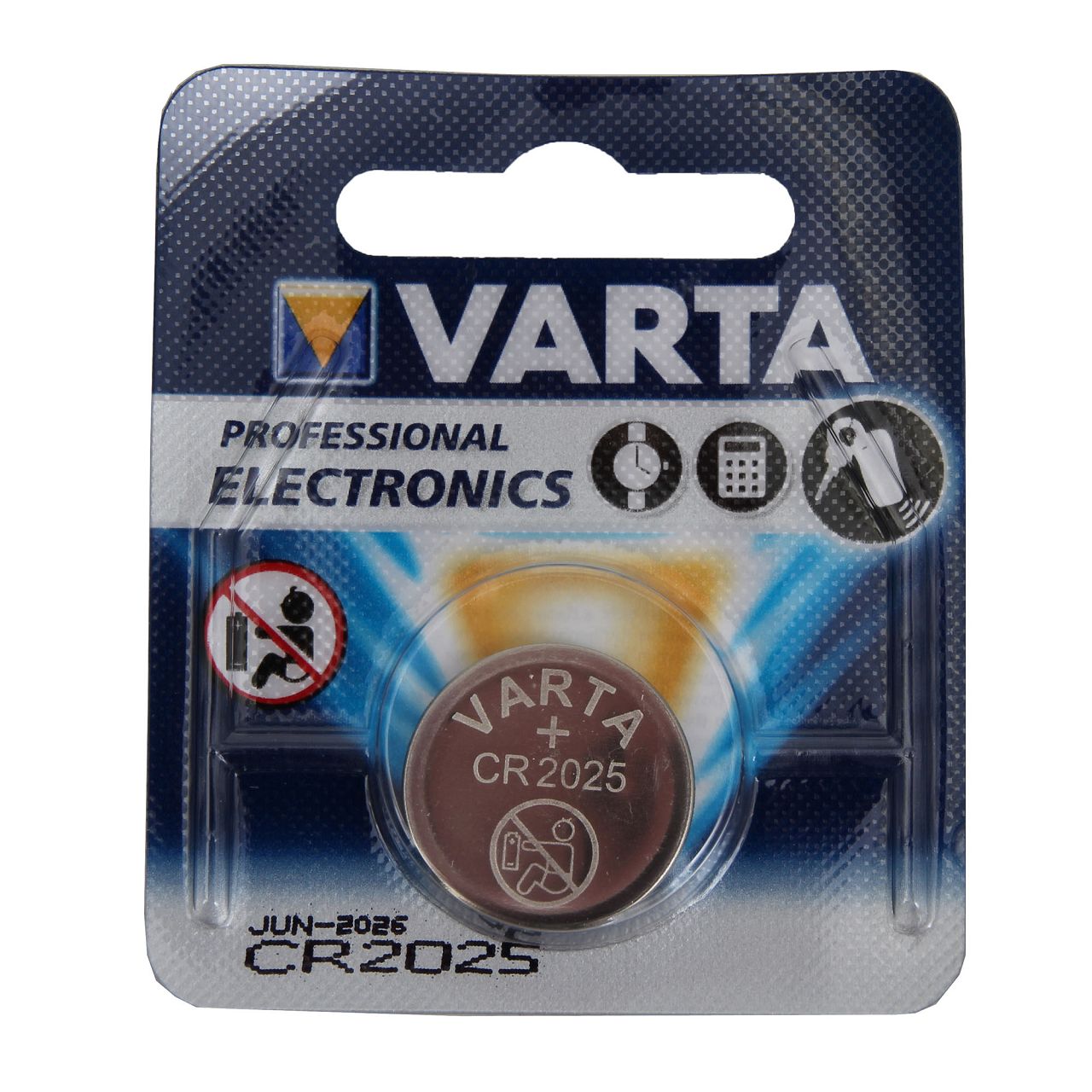 VARTA Knopfzelle Knopfbatterie Batterie 3V CR2025