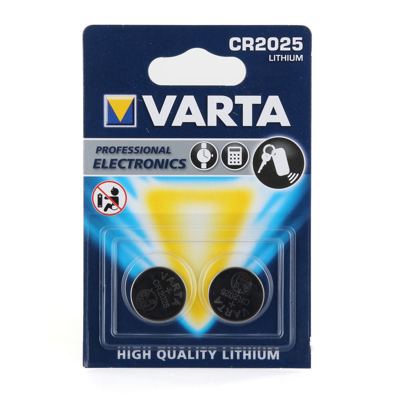 VARTA Knopfzelle Knopfbatterie Batterie 2er Satz Lithium Cell Power 3V CR2025