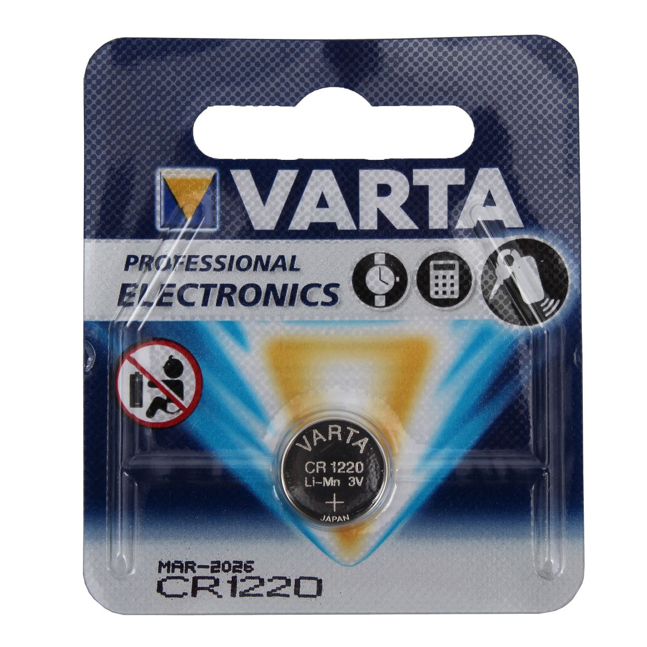 10x VARTA Knopfzelle Knopfbatterie Batterie LITHIUM 3V CR1220