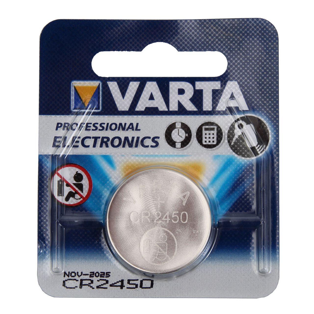 VARTA Knopfzelle Knopfbatterie Batterie LITHIUM 3V CR2450