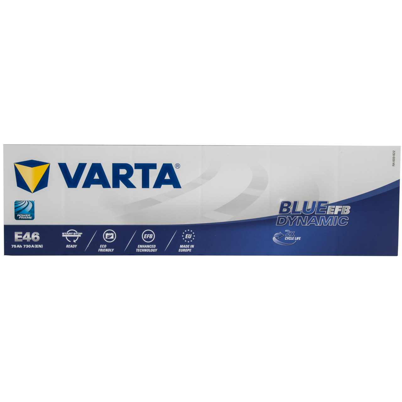 VARTA BLUE dynamic EFB E46 Autobatterie Batterie START-STOP 12V 75Ah 730A