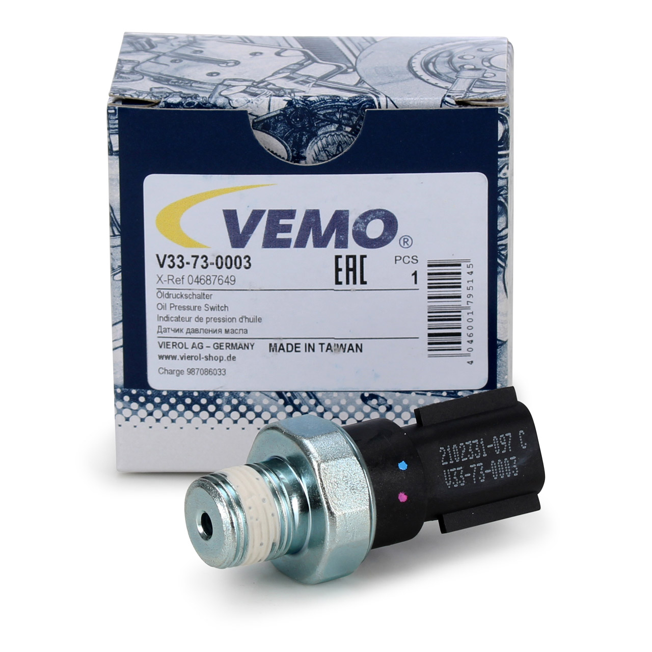 VEMO Öldruckschalter JEEP Cherokee 2.4 Wrangler 3 3.8 DODGE Neon 2 2.0 Nitro 4.0 4WD