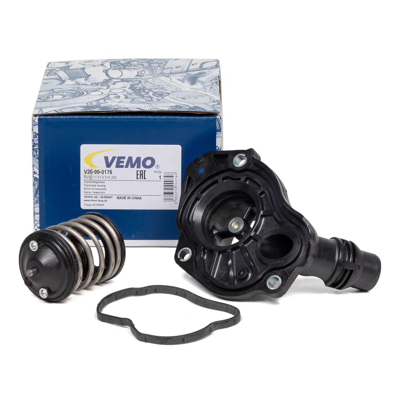 VEMO V20-99-0176 Thermostat + Thermostatgehäuse BMW F20 E90-93 F30-34 F32-36 F10/11 X1 N47