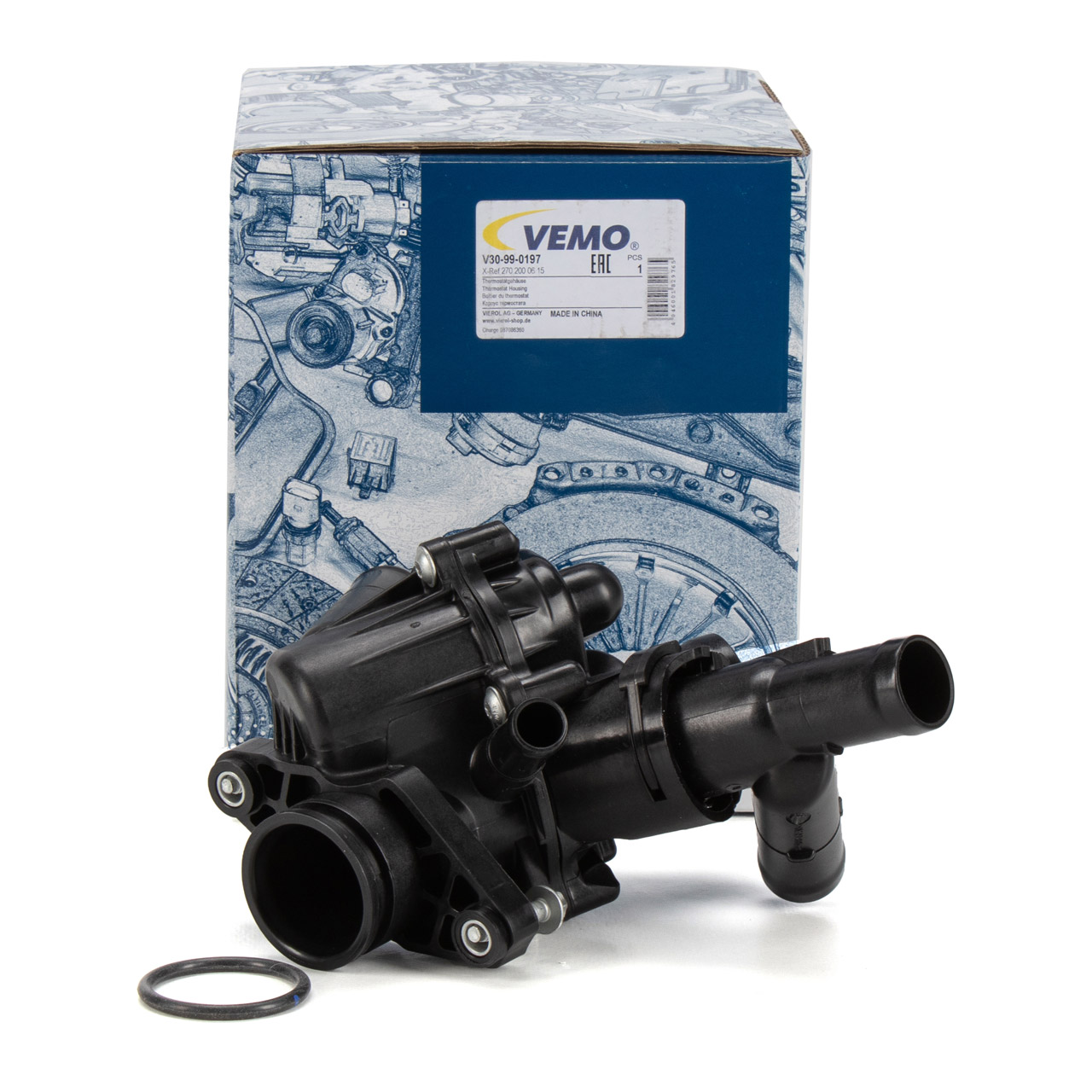 VEMO V30-99-0197 Thermostat + Thermostatgehäuse MERCEDES W176 W246 C117 X117 X156 M270