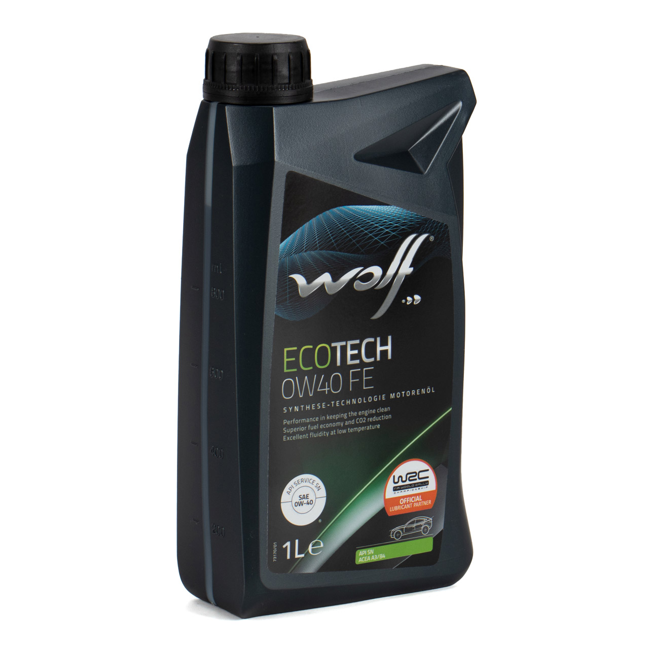 1L 1 Liter WOLF ECOTECH 0W40 FE Motoröl Öl API SN PORSCHE A40 VW 502/505.00 MB 229.3/5