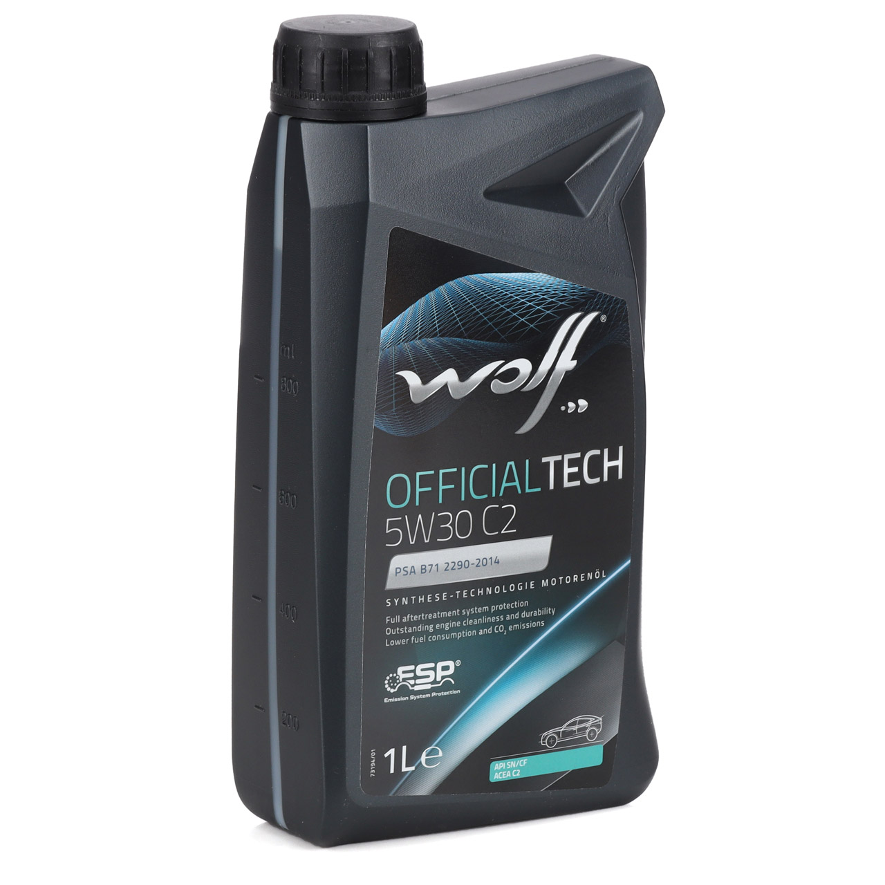 1L 1 Liter WOLF OFFICIALTECH 5W30 C2 Motoröl Öl PSA B71 2290 FIAT  