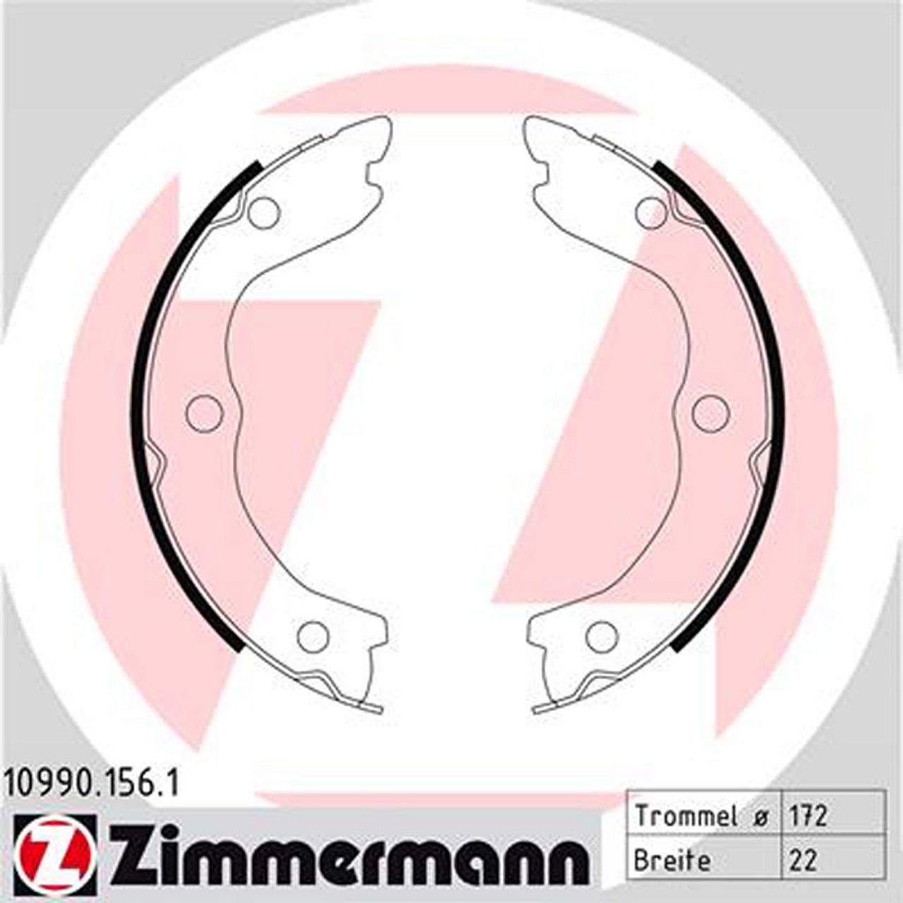ZIMMERMANN Bremsbacken Satz für Nissan Interstar (X70) X-Trail (T30) Hinterachse