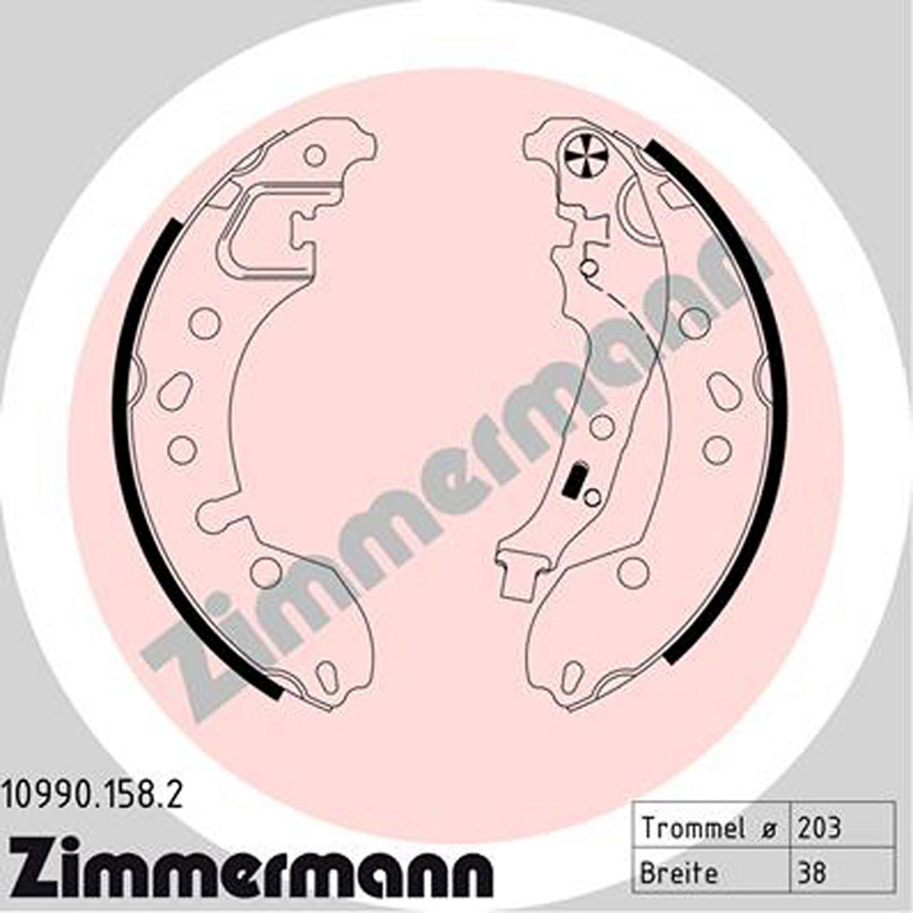 ZIMMERMANN Bremstrommeln + Bremsbacken RENAULT Twingo 2 ab 10.2012 hinten