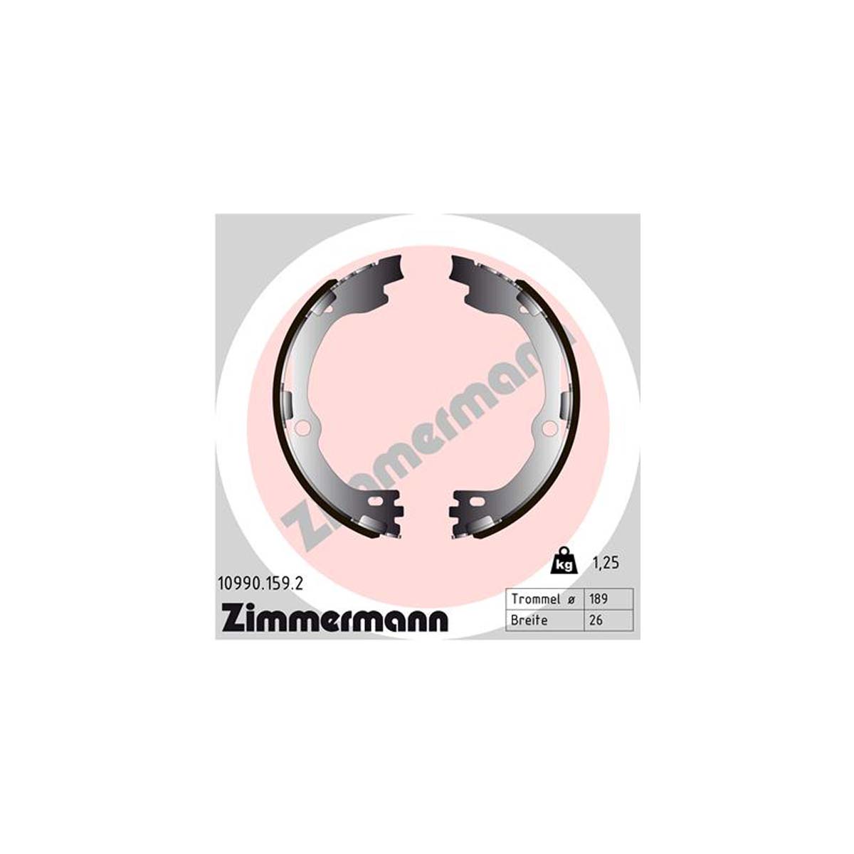ZIMMERMANN Bremsbacken für KIA SORENTO III (UM) 2.4 GDI 3.3 2.0/2.2CRDi hinten