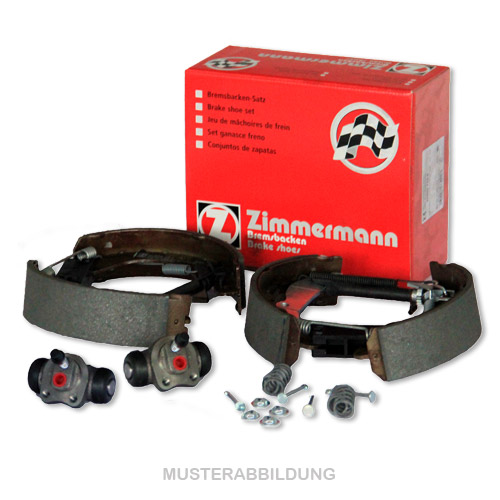 ZIMMERMANN Bremsbacken + Radbremszylinder für Ford Courier Escort Fiesta Kasten