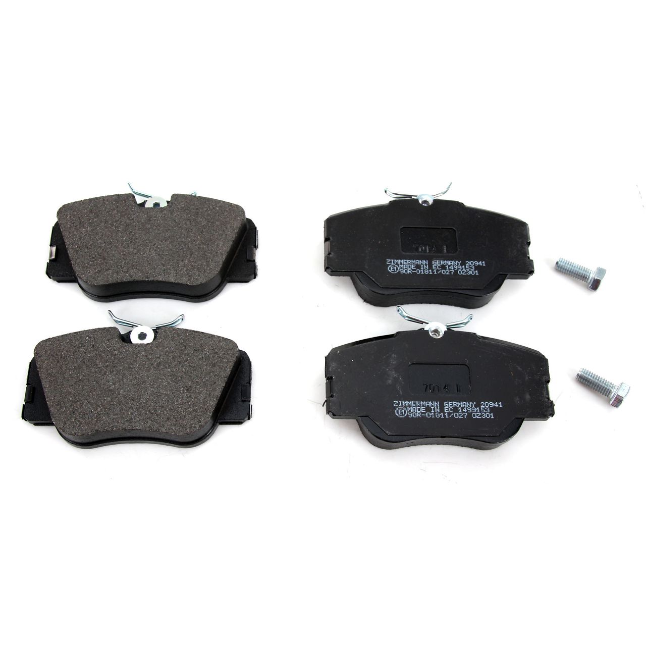 Zimmermann SPORT Bremsscheiben + Beläge + Wako MERCEDES 190 E W201  