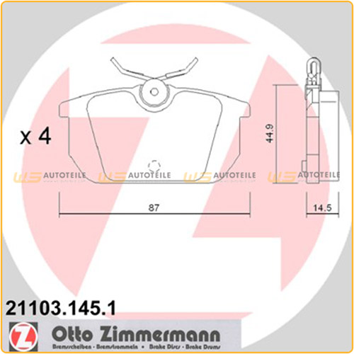 Zimmermann Coat-Z Sport Bremsen-Set + ABE_PKT262W847 - ws