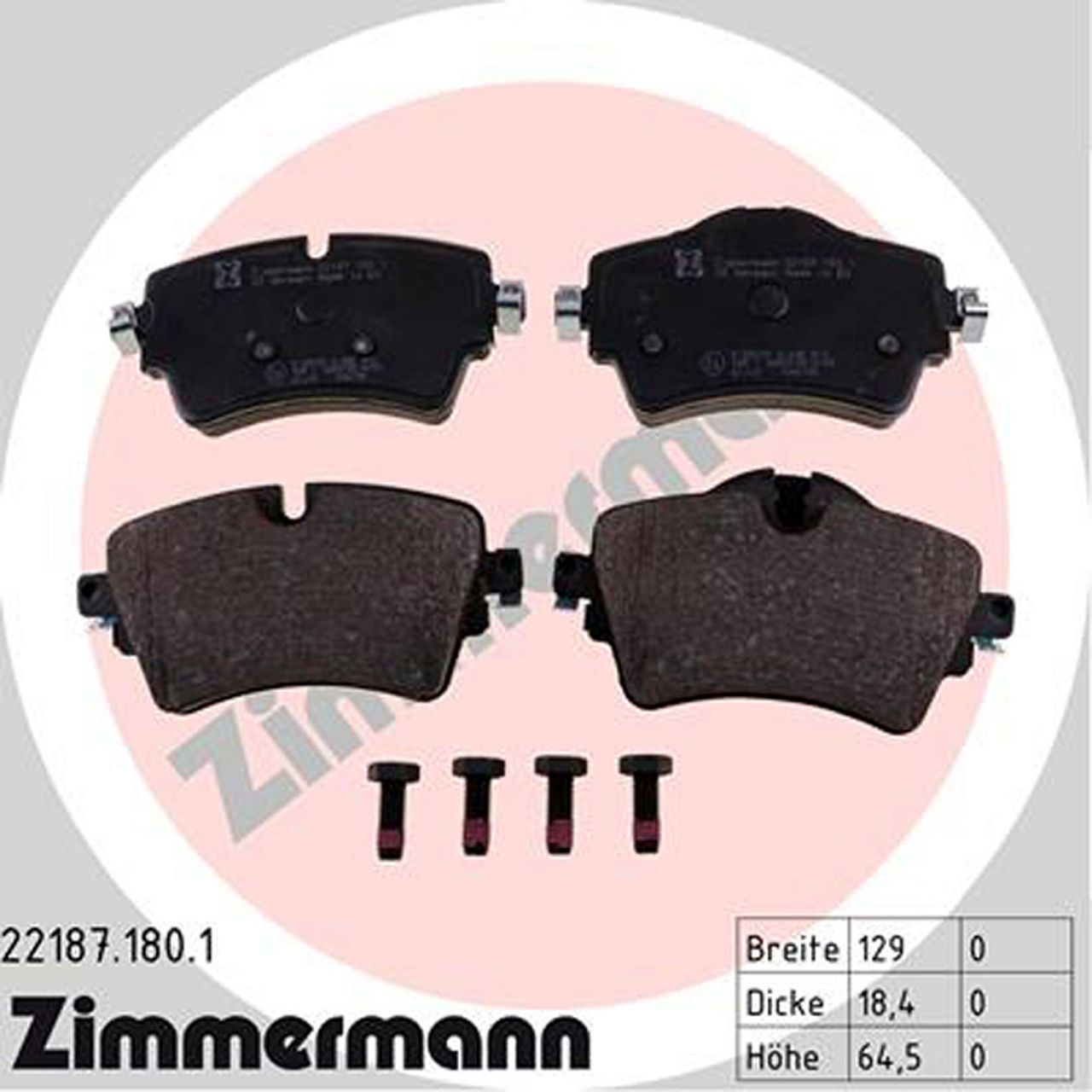 ZIMMERMANN Bremsbeläge + Wako BMW 2er F45 F46 X1 F48 MINI Clubman F54 bis 07.2019 vorne