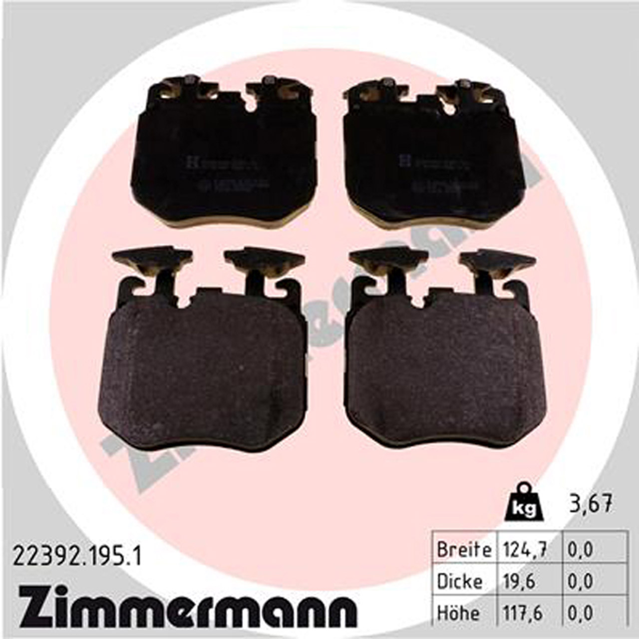 Zimmermann FORMULA F Bremsscheiben + Beläge BMW X5 G05 X7 G07 M40i 30d M50d vorne