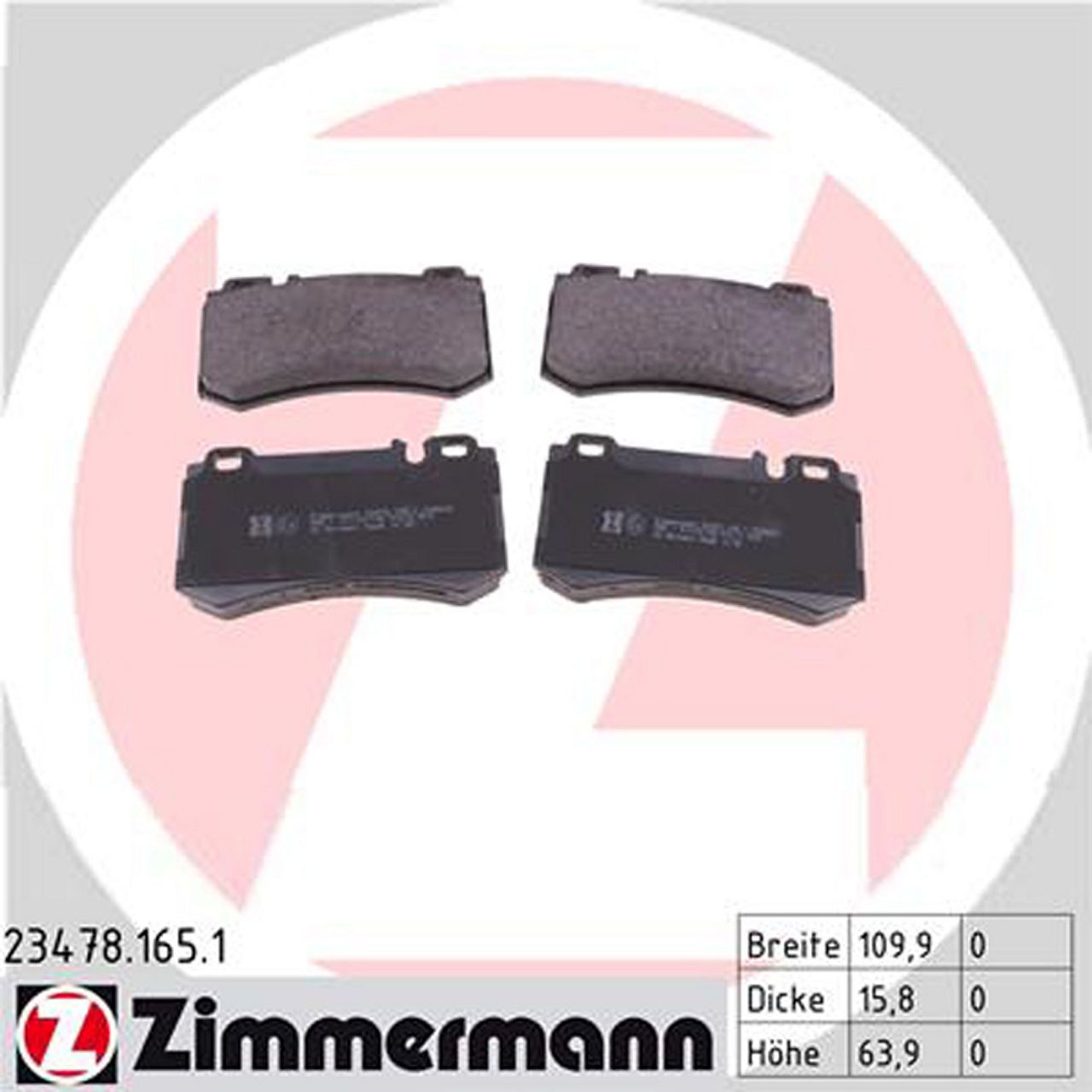 ZIMMERMANN Bremsscheiben + Beläge + Wako MERCEDES E-Klasse W211 S211 E55AMG hinten