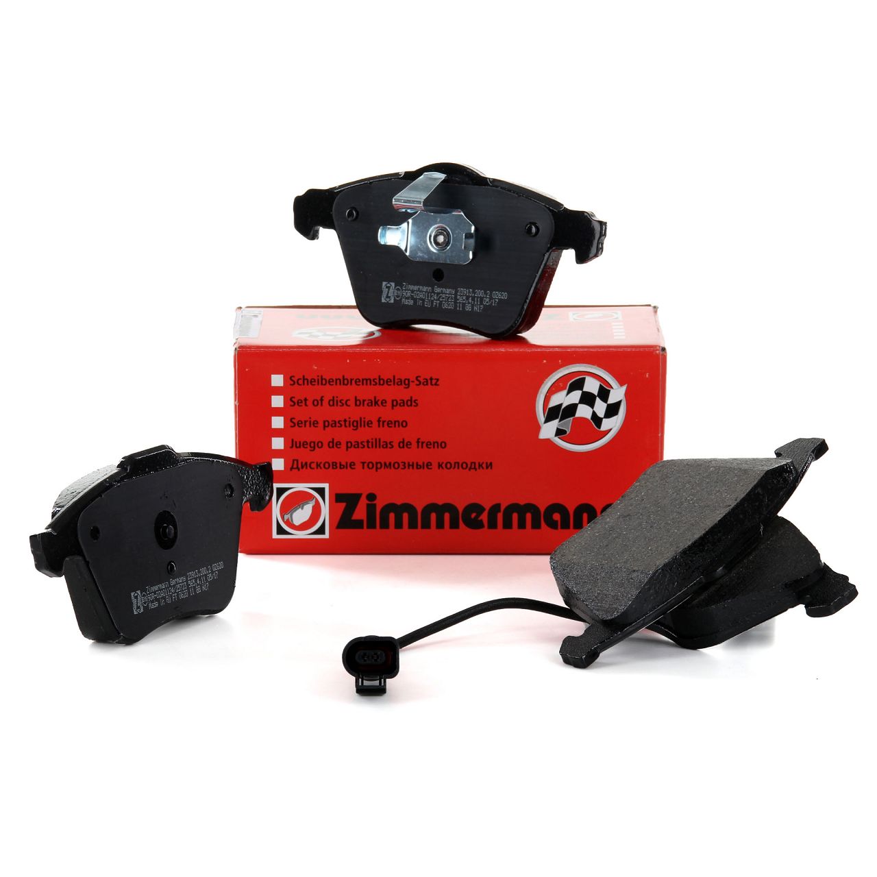 ZIMMERMANN Bremsbel&auml;ge + Wako f&uuml;r AUDI S3 8P TTS 8J SEAT VW Golf 6 GTI/R vorne