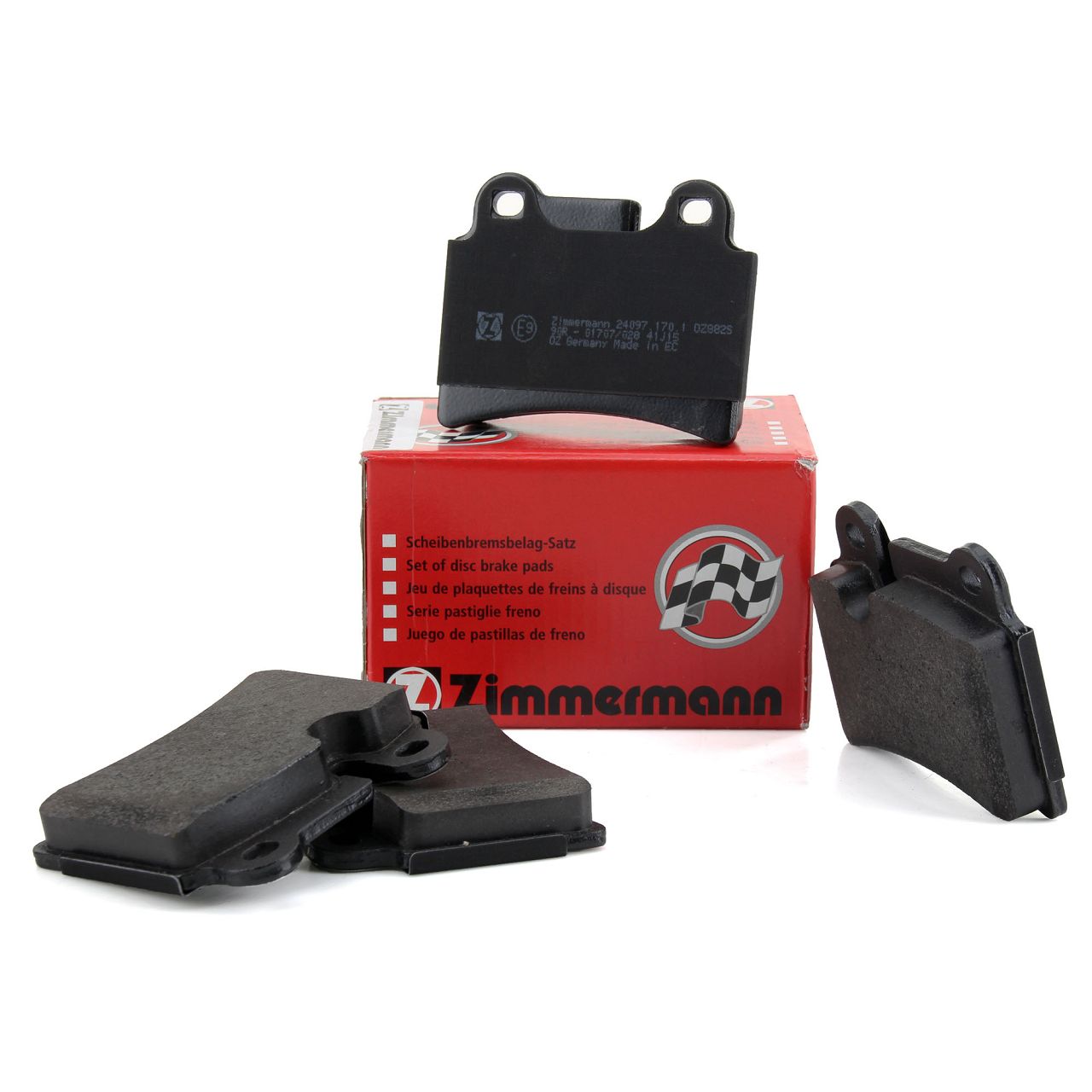 ZIMMERMANN Bremsbel&auml;ge Bremskl&ouml;tze f&uuml;r VW Touareg 7L PR-Nr. 1KQ hinten