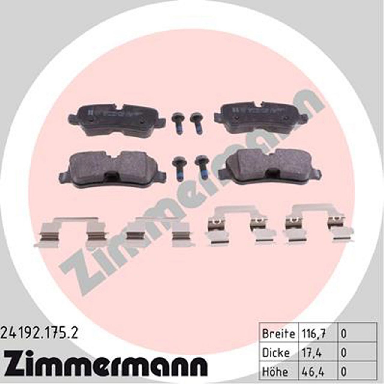 ZIMMERMANN Bremsscheiben + Beläge Sensor LAND ROVER Discovery 4 Range Rover Sport 1 hinten