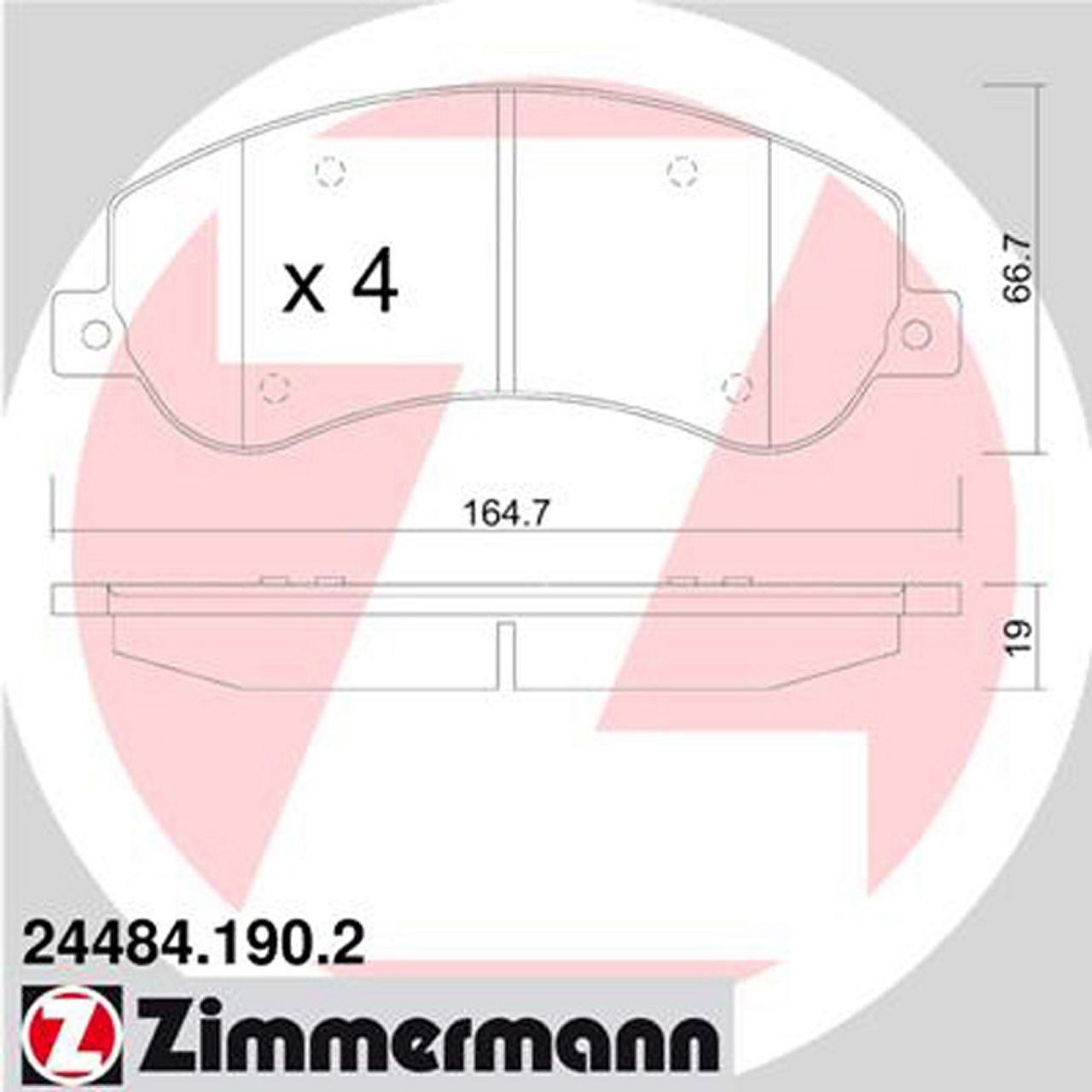 Zimmermann SPORT Bremsscheiben + Bremsbeläge VW Amarok PR-2E3 vorne