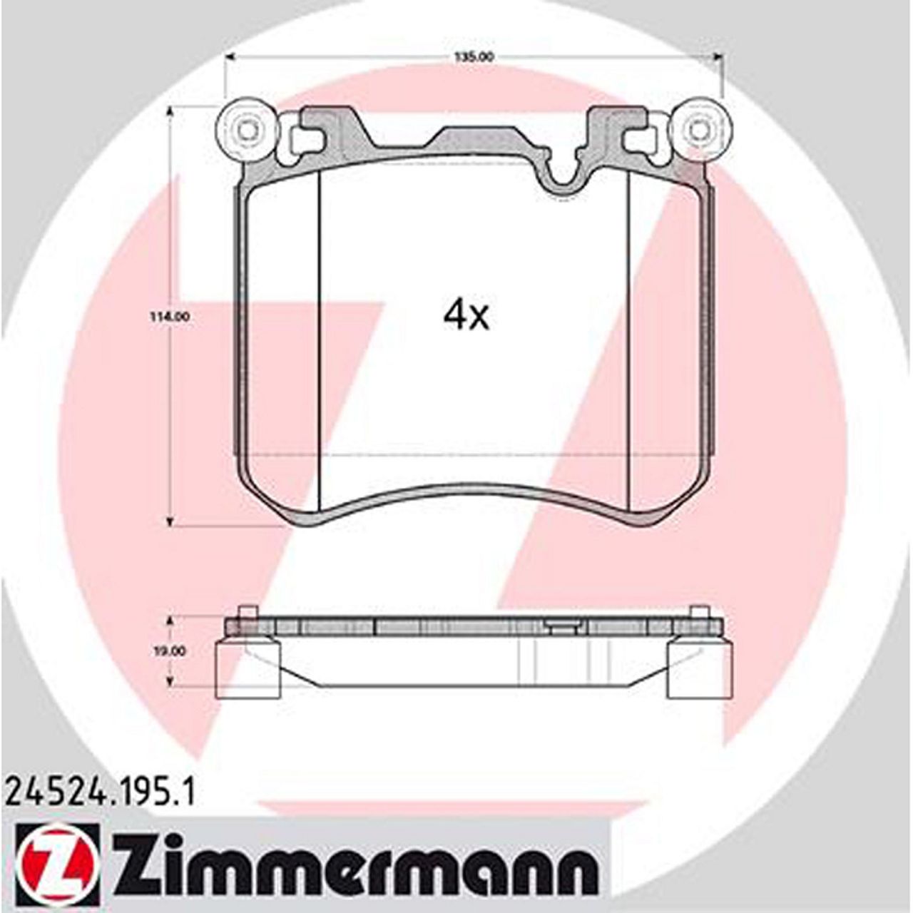 ZIMMERMANN Bremsbeläge Bremsklötze für BMW X5 E70 X5M F15 X6 E71 E72 X6M vorne