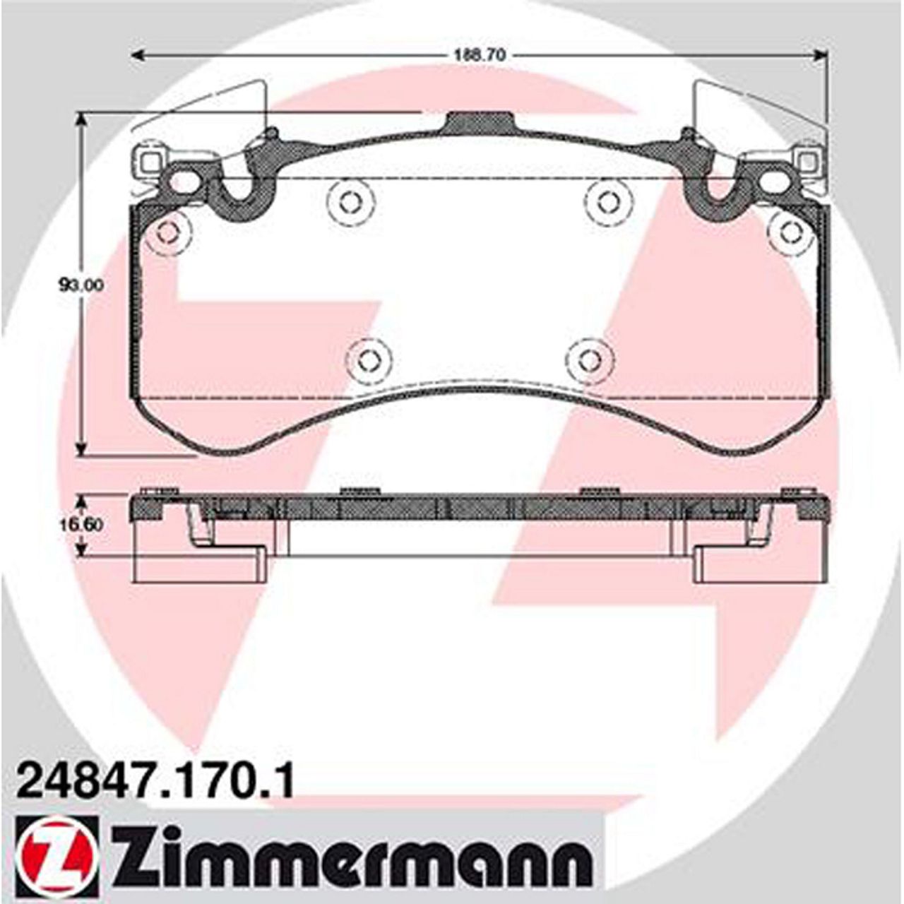 ZIMMERMANN Bremsbeläge Bremsklötze für Audi A6 Avant (C7) A7 (4G) A8 (4H) vorne