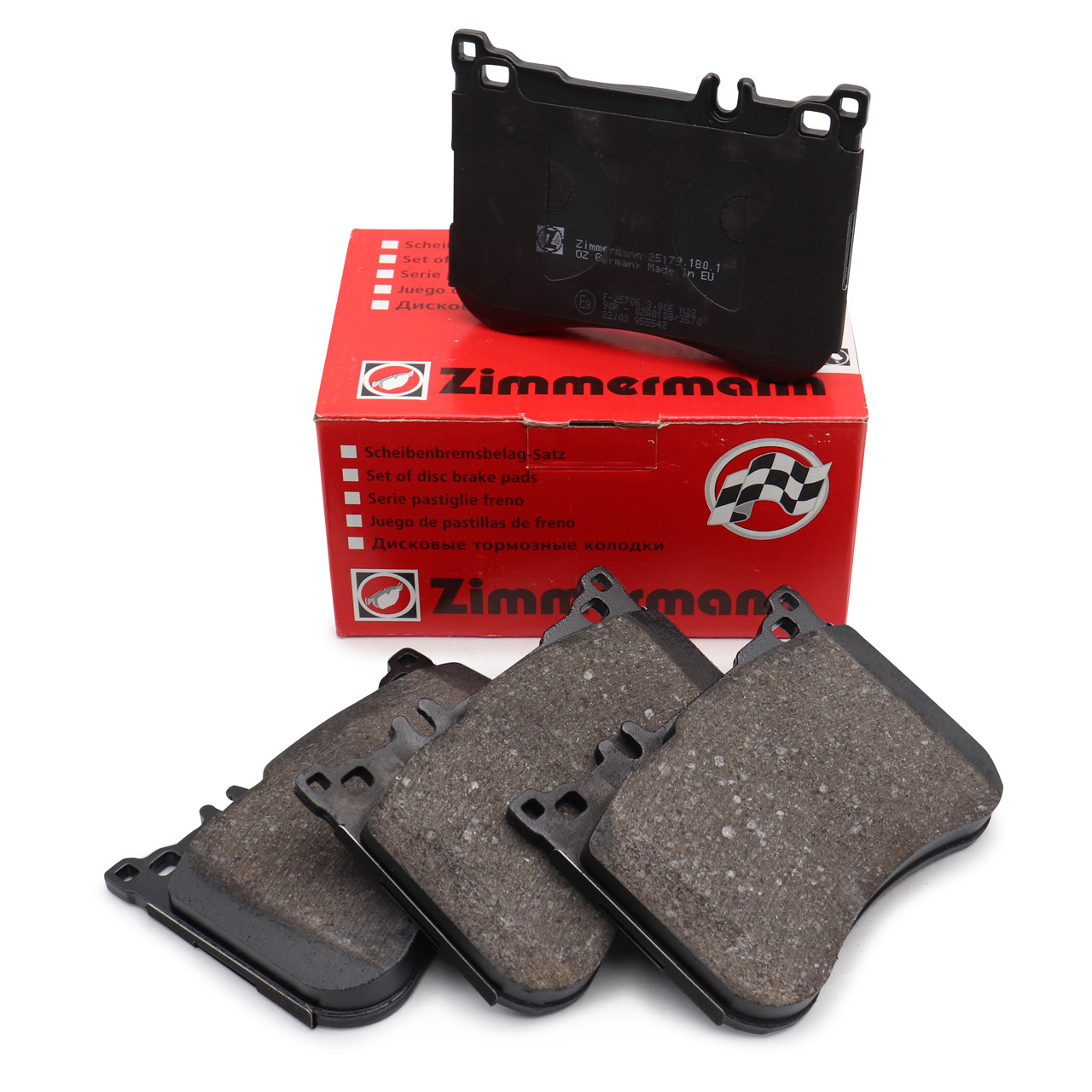 ZIMMERMANN Bremsbel&auml;ge f&uuml;r MERCEDES S-Klasse W222 A217 C217 SL R231 vorne 0004201006