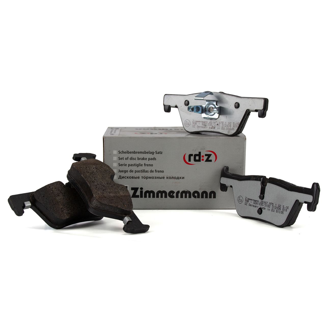 ZIMMERMANN rd:z Bremsbel&auml;ge f&uuml;r BMW 1er F20 F21 2er F22 F23 3er F30/31/34 F32/33/36 hinten