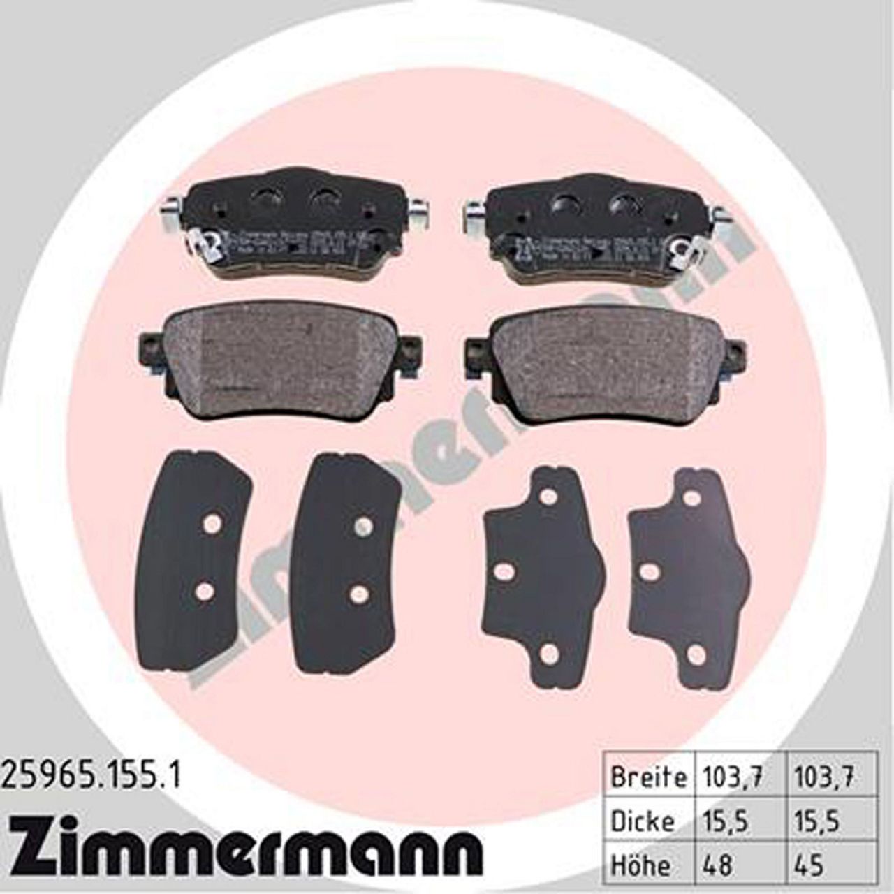 ZIMMERMANN Bremsscheiben + Beläge NISSAN Leaf (ZE1_) 150 PS vorne