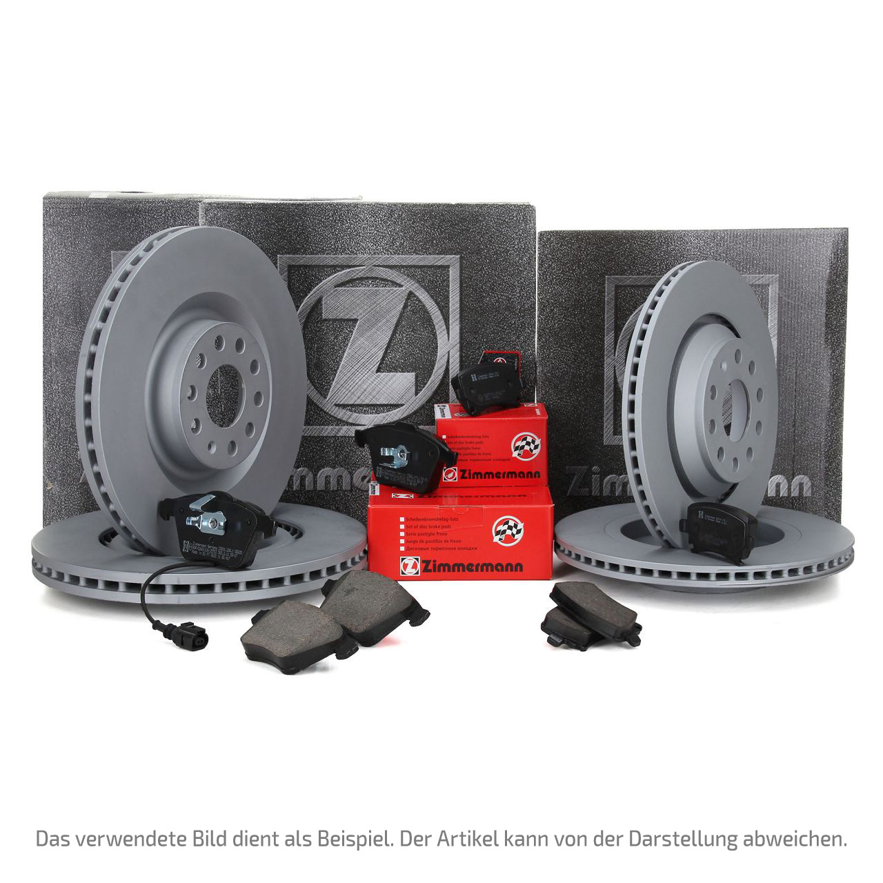 ZIMMERMANN Bremsscheiben + Bremsbeläge AUDI A6 (4F C6) vorne + 