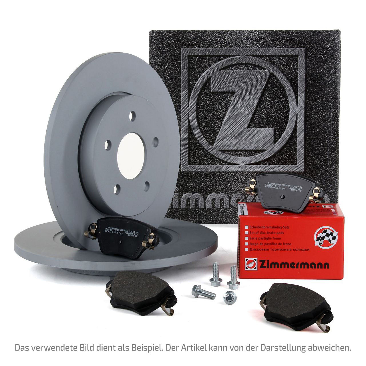 ZIMMERMANN Bremsscheiben + Bremsbeläge SUZUKI Jimny (A6G) 1.5 AllGrip 102 PS vorne