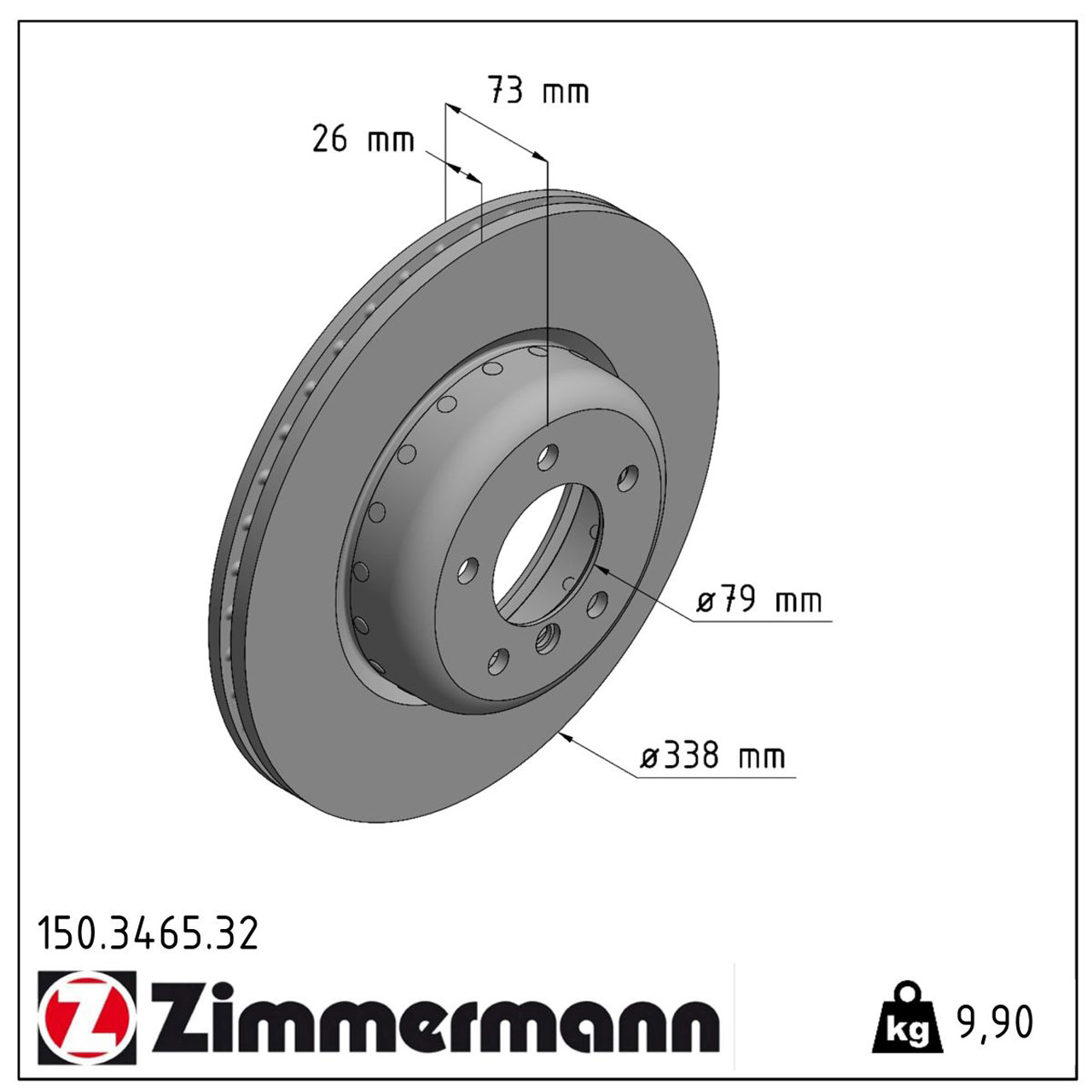 Zimmermann FORMULA F Bremsscheiben + Beläge + Sensor BMW 1er E88 135i ohne M-Technik vorne