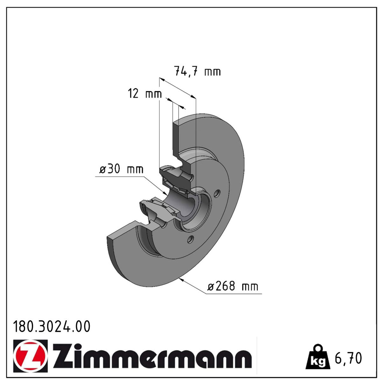 ZIMMERMANN Bremsscheiben + Radlager Beläge CITROEN C4 II DS4 DS5 PEUGEOT 3008 5008 hinten