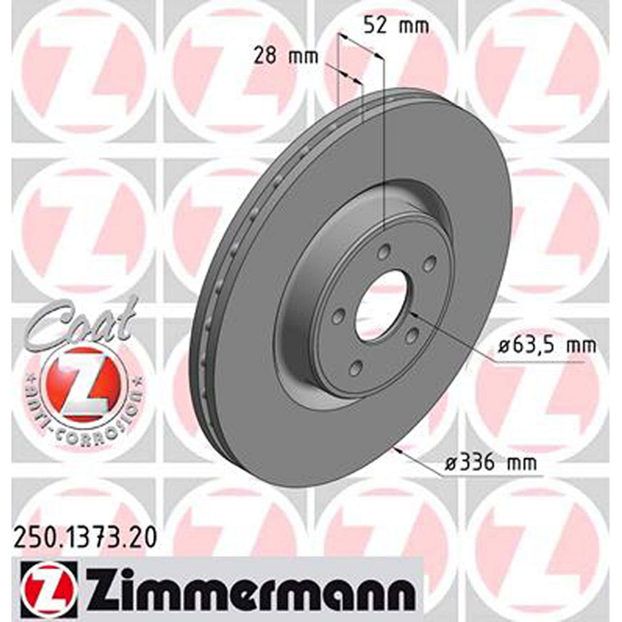 ZIMMERMANN Bremsscheiben + Bremsbeläge FORD Focus 2 MK2 2.5 RS 305 PS vorne