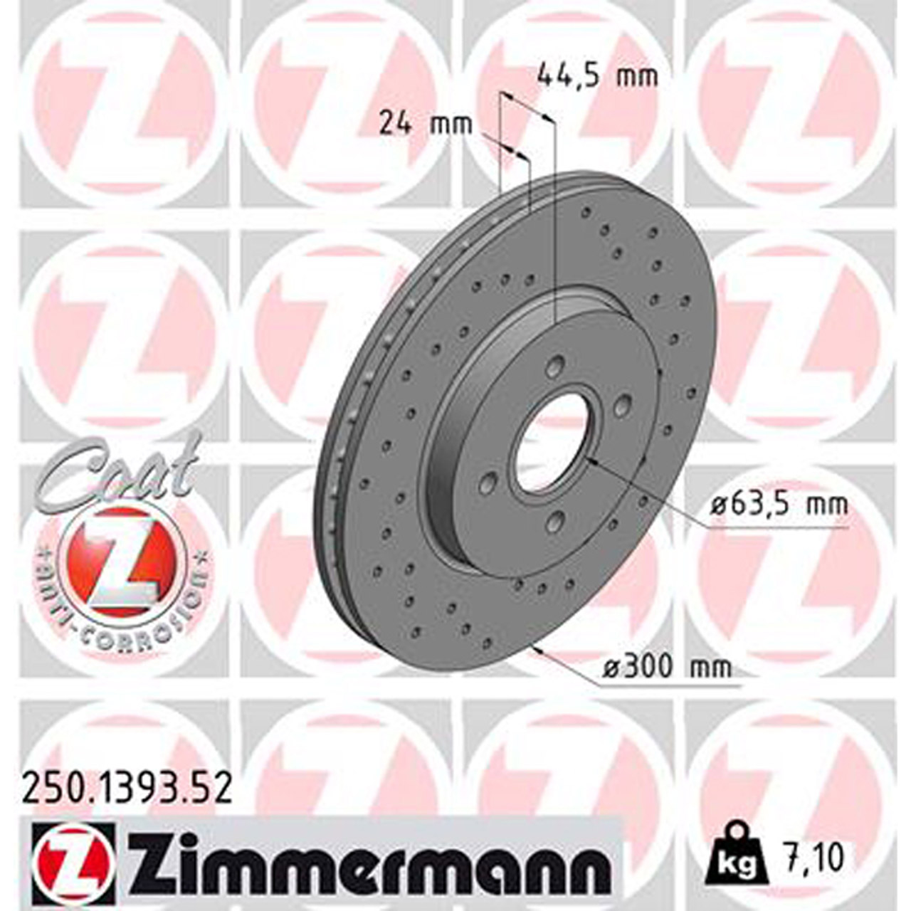 Zimmermann SPORT Bremsscheiben + Bremsbeläge FORD Focus 1 MK1 ST170 173 PS vorne
