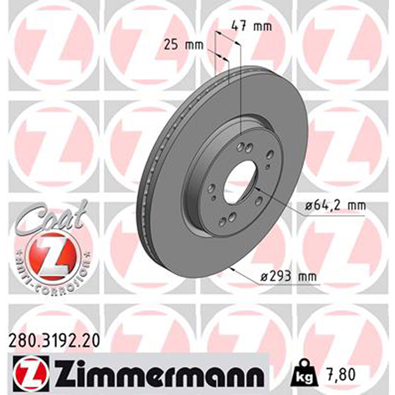ZIMMERMANN Bremsscheiben für HONDA HR-V (RU) 1.5 130 PS 1.6 i-DTEC 120 PS vorne